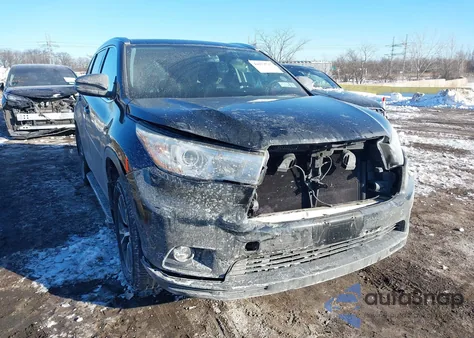 2016 Toyota Highlander Xle V6 из США, поврежденный, VIN 5TDJKRFHXGS501307